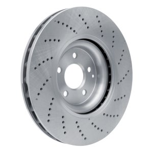 Mercedes-Benz CLS550 Brake Rotor (1) - Front - R1 Concepts - Drilled - `12-`18